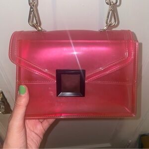Transparent Pink Handbag